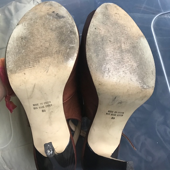 Cathy Jean slingback peep toe pumps - Picture 4 of 6