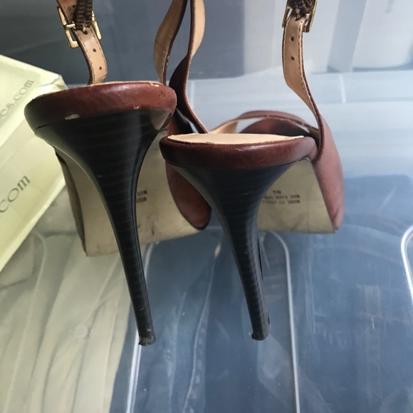 Cathy Jean slingback peep toe pumps - Picture 5 of 6