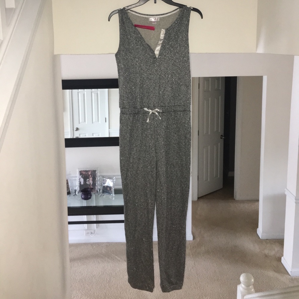grey glitter jumpsuit