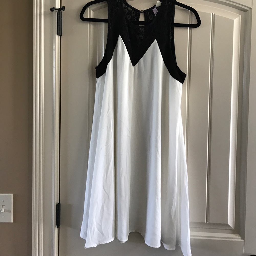 Black and White Lace Dress