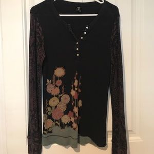 Lucky brand Henley or thermal.