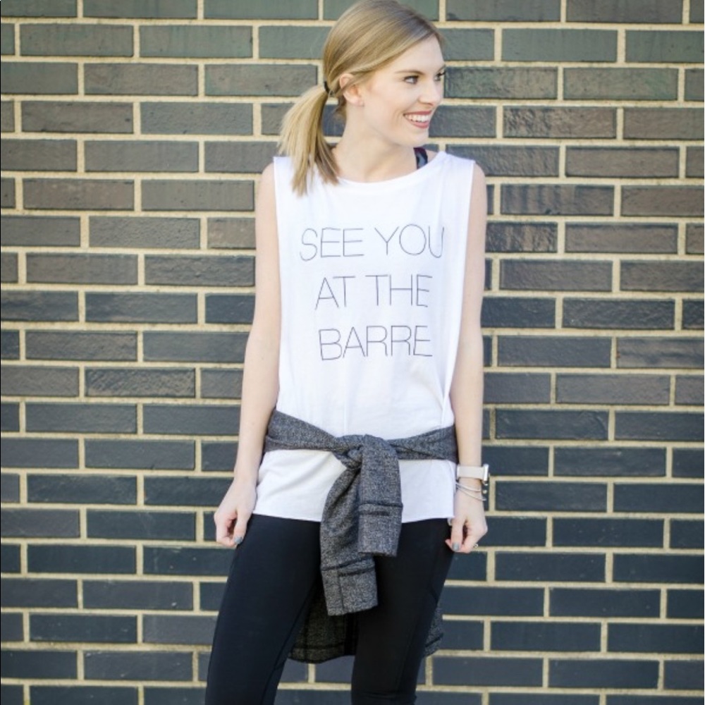 See you at the Barre workout Tank