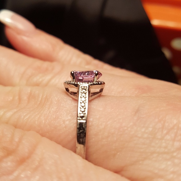 Lavender and Silver ring - Picture 6 of 6