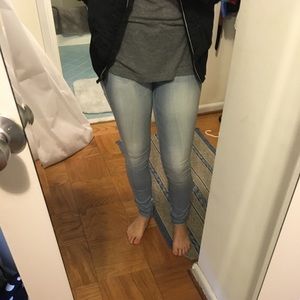 Abercrombie jean leggings size 4L