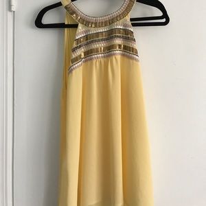 Yellow halter