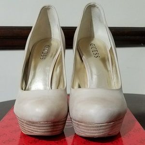 Guess Adriena 2 Womens Leather Platforms