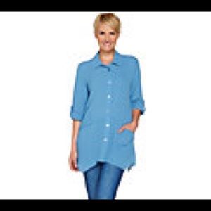 Joan Rivers XL  lightweight textured blouse