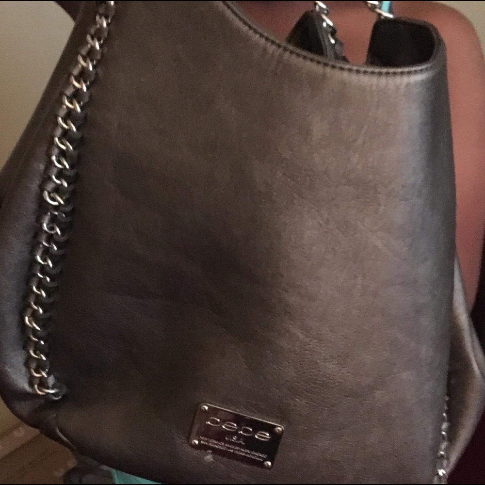 Silver Bebe Hobo bag