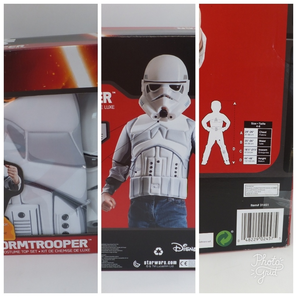 Star Wars Boxed Stormtrooper Muscle Chest Shirt