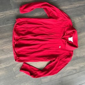 Lacoste Red Zip Shirt