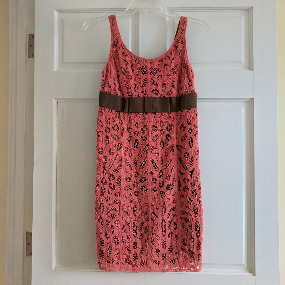 NWT Betsey Johnson Pink Eyelet Dress