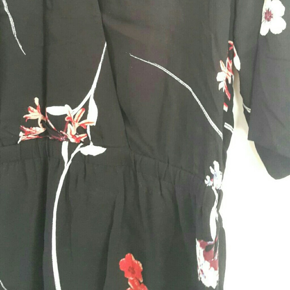 Floral Faux Wrap Dress - Picture 2 of 4