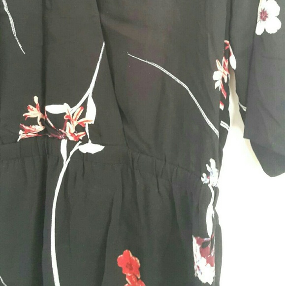 Floral Faux Wrap Dress - Picture 2 of 4