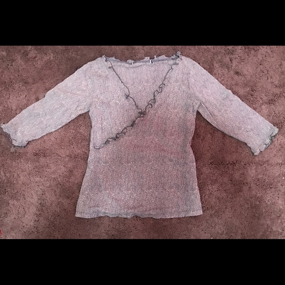 Faux wrap shirt. Size medium.
