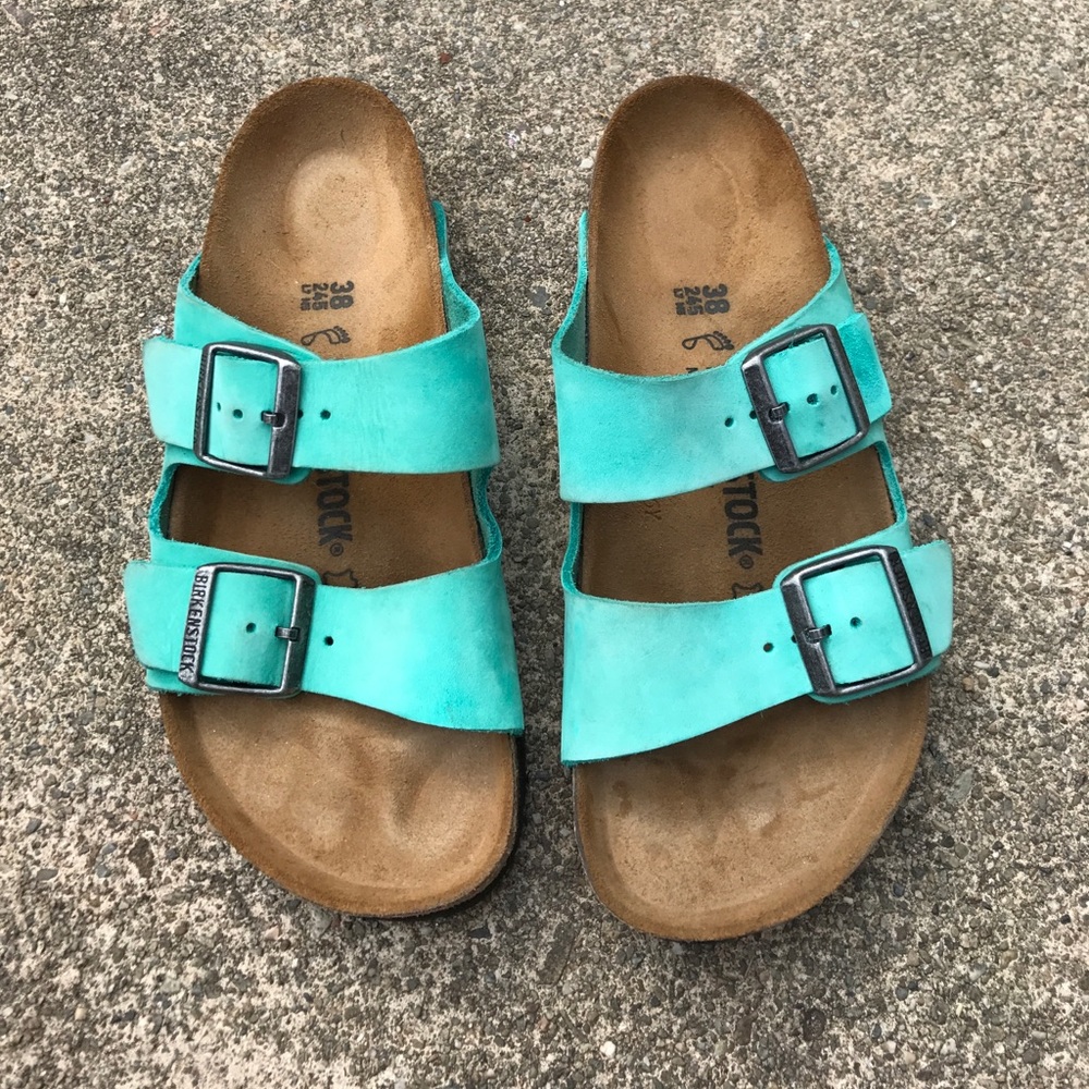 Birkenstock Arizona Mint Nubuck 38 Regular