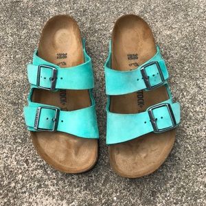 Birkenstock Arizona Mint Nubuck 38 Regular