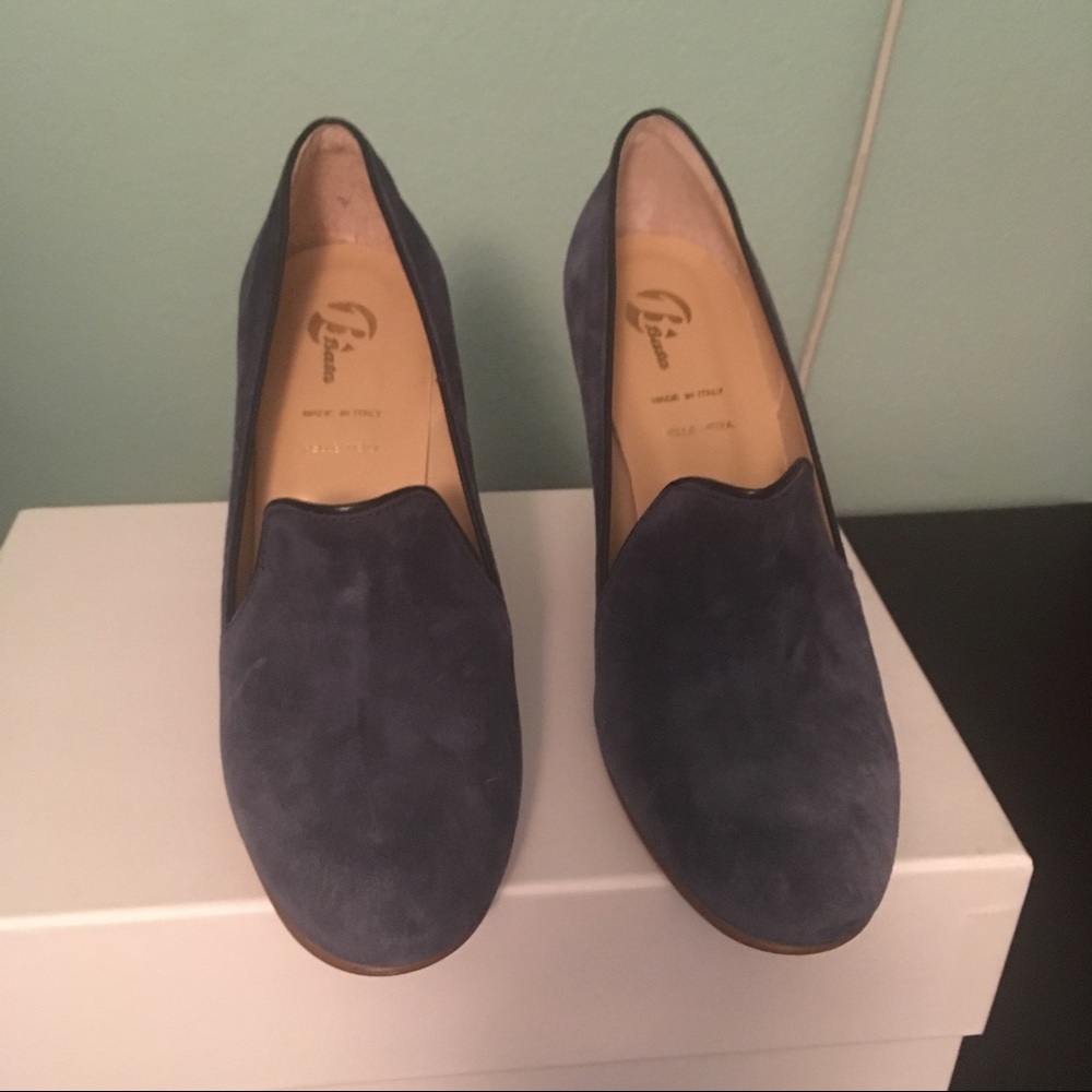 Italian Blue Suede Shoes