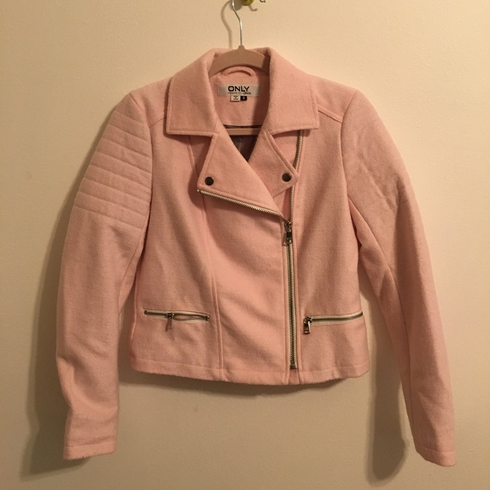 ONLY Pink Moto Jacket