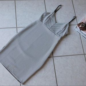 Black & White Stripe Midi BodyCon