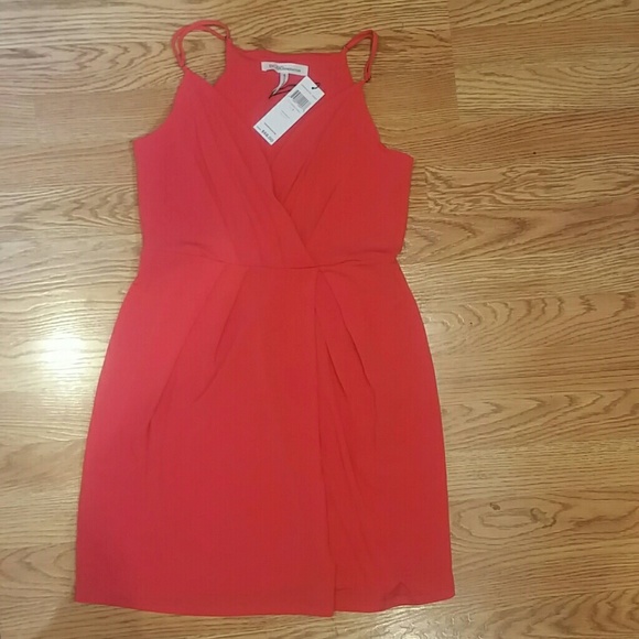 NWT BCBGeneration Dress in Bright Coral - Picture 3 of 8