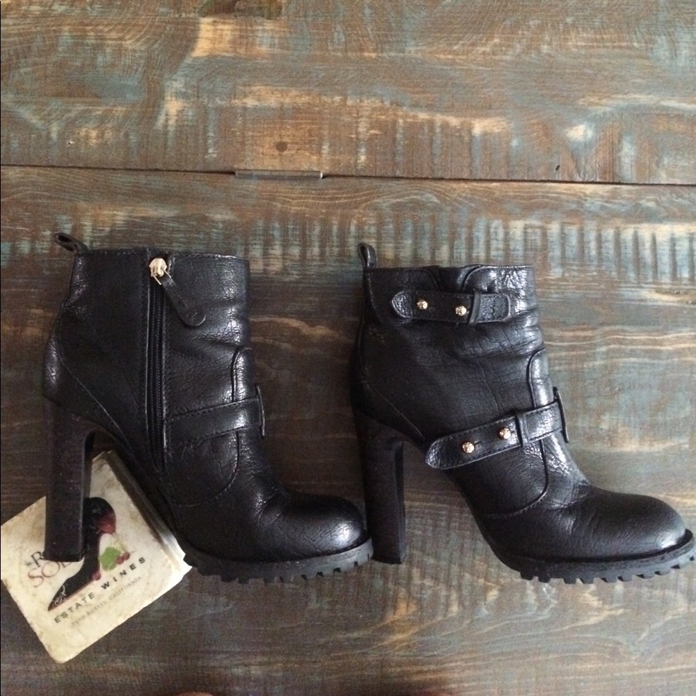 Black ankle boots