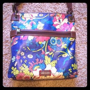 Beautiful blue Sakroots floral purse