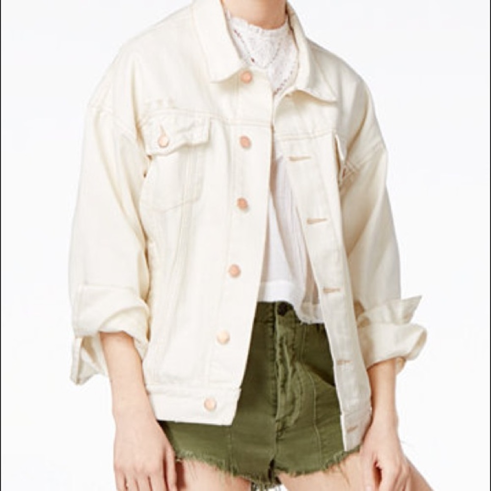 Free People Over Sized Denim Jacket