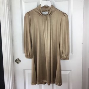 ✨GOLD LONG SLEEVE DRESS ✨