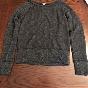 Aerie Black w/ Sprkls Mesh Back sweater