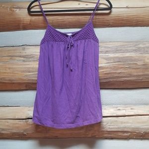 Old navy top with woven neckline GUC