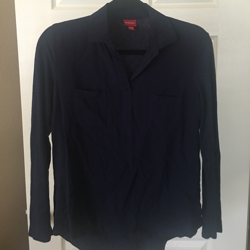Blue long sleeve t shirt