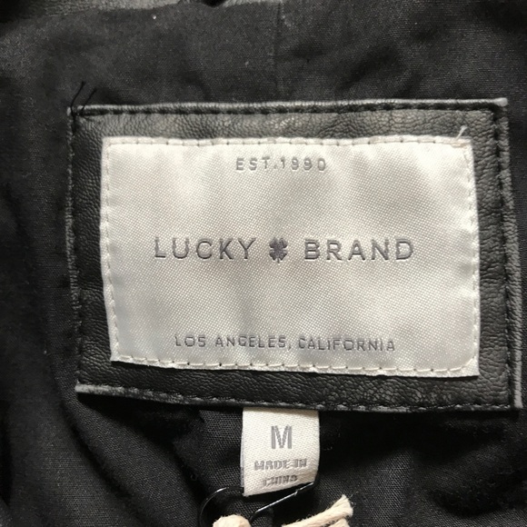 Lucky brand vegan leather motorcycle jacket - Picture 4 of 7