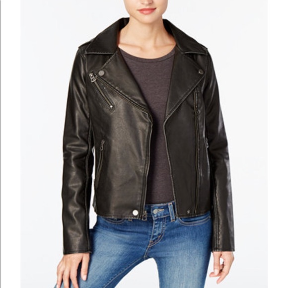 Lucky brand vegan leather motorcycle jacket - Picture 6 of 7