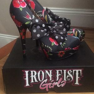 Brand new in box, iron fist heels