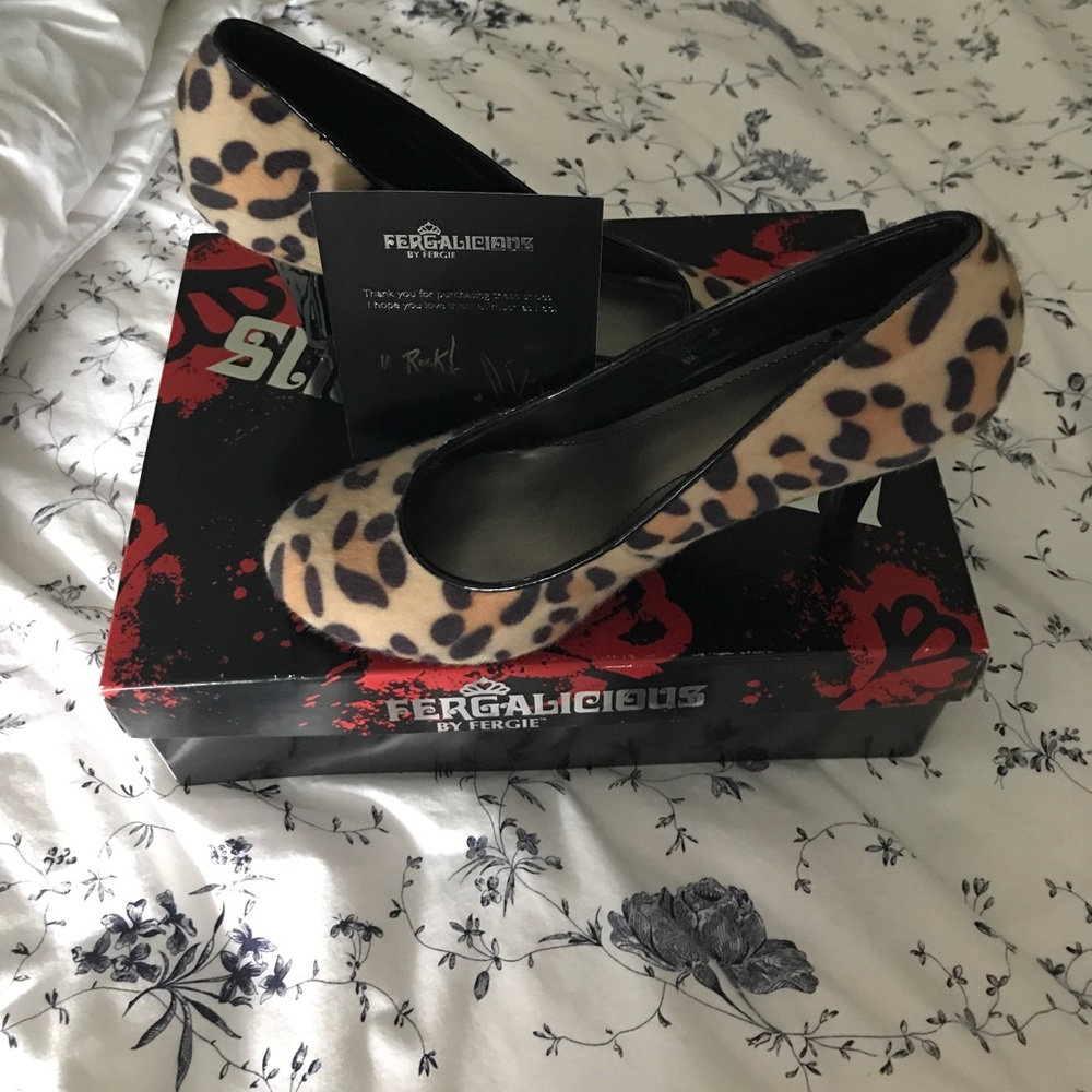 Fergalicious Leopard Heels