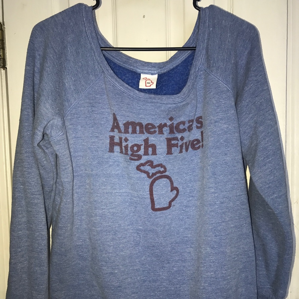 AMERICAS HIGH FIVE pullover sweat shirt size xxl