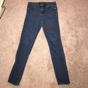 Express high rise ankle jeans