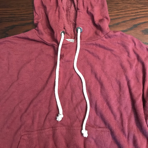 PacSun Maroon Croptop Hoodie - Picture 2 of 3