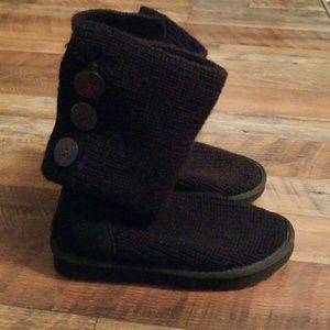 UGG Black Sweater Boots