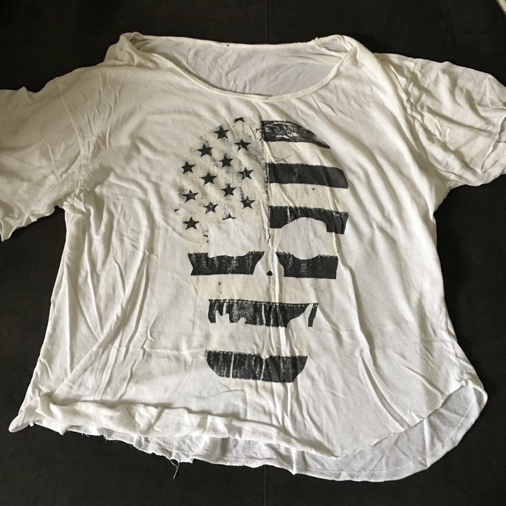 Brandy Melville skull 💀 oversized Tee