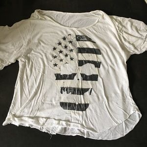 Brandy Melville skull 💀 oversized Tee