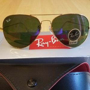 Purple Ray-Ban Aviator Sunglasses