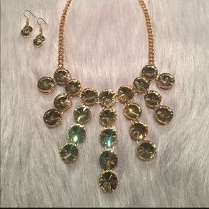 Gem drop necklace