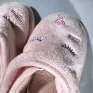 Fuzzy bunny slippers