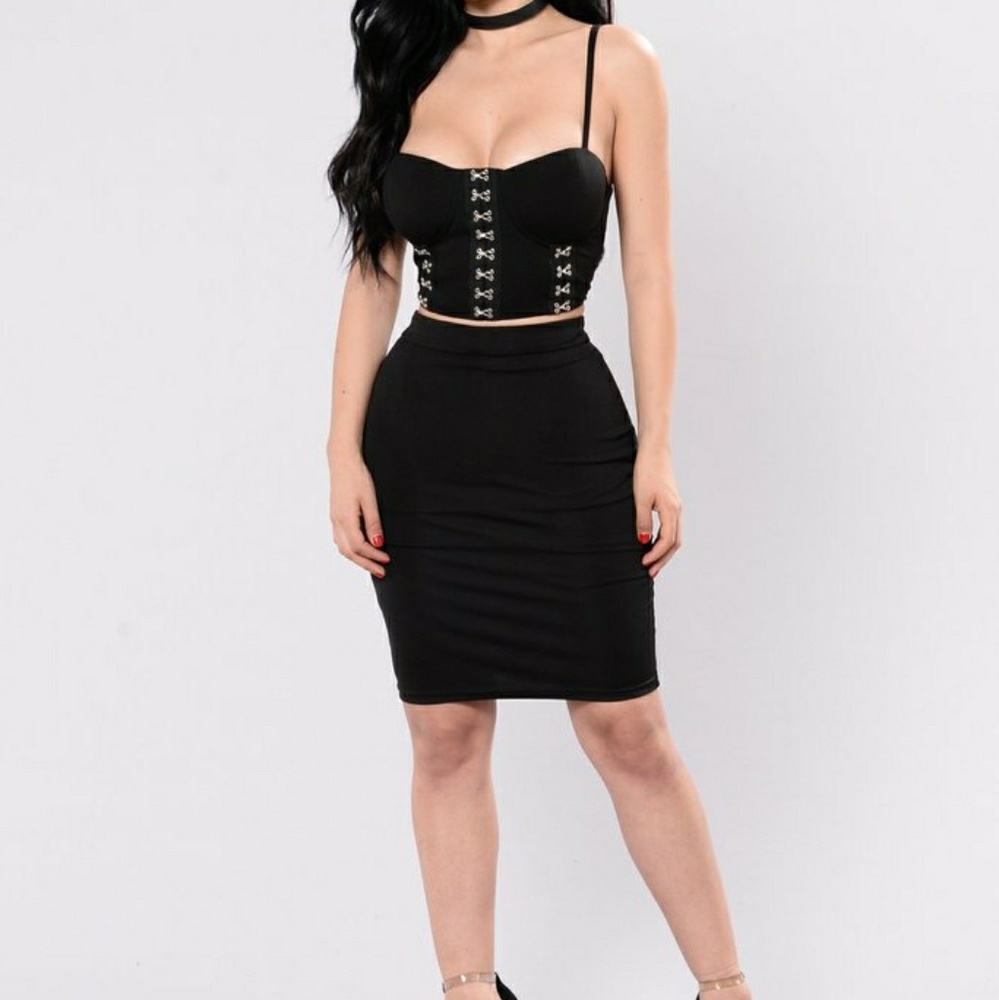 Top and skirt set