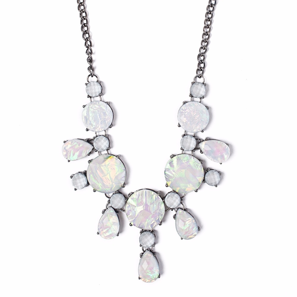 Carol Dauplaise Opal Bib Necklace
