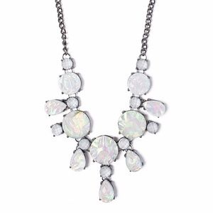 Carol Dauplaise Opal Bib Necklace