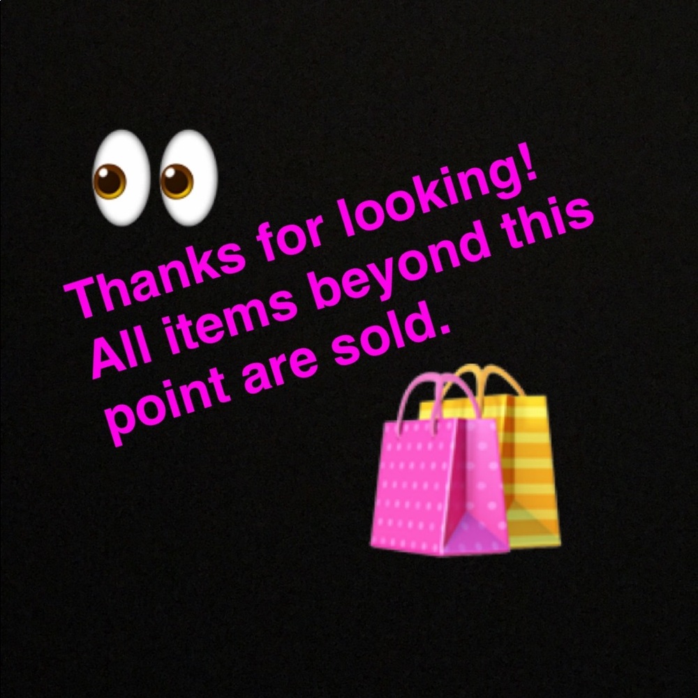 All items beyond this point are sold.