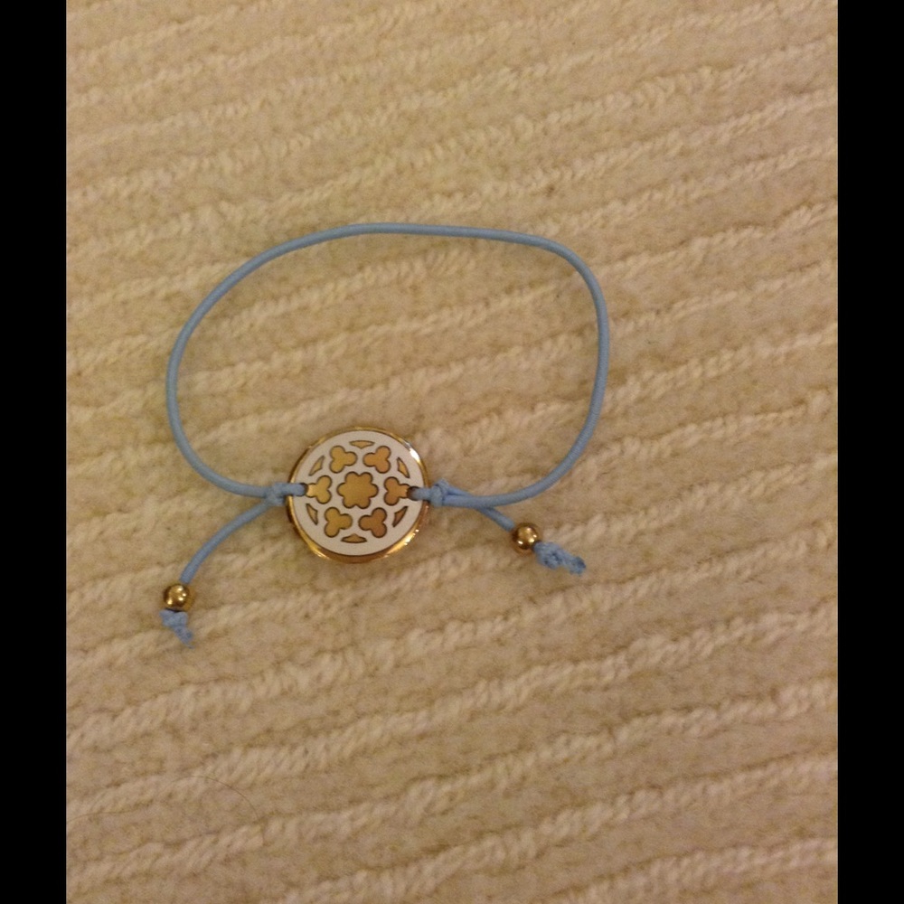 Blue bracelet with charm