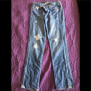 Distressed JCrew jeans -- Vintage Matchstick